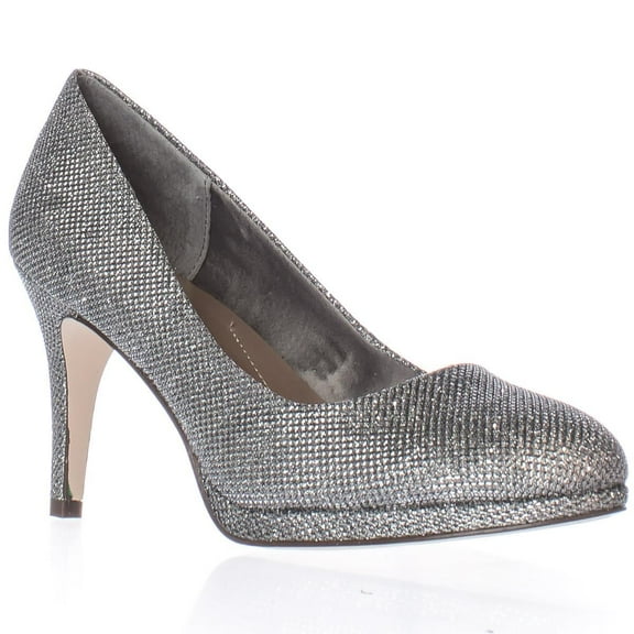 Womens SC35 Nikolet Classic Round Toe Heels, Silver