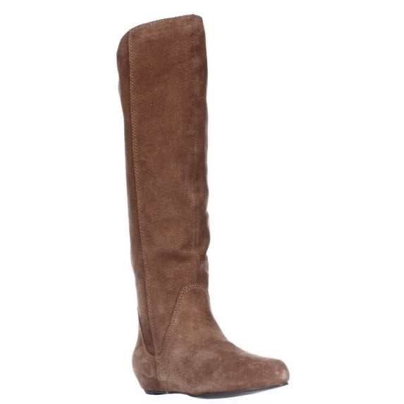 Womens STEVEN Steve Madden Laurren Hidden Wedge Tassel Boots - Tan