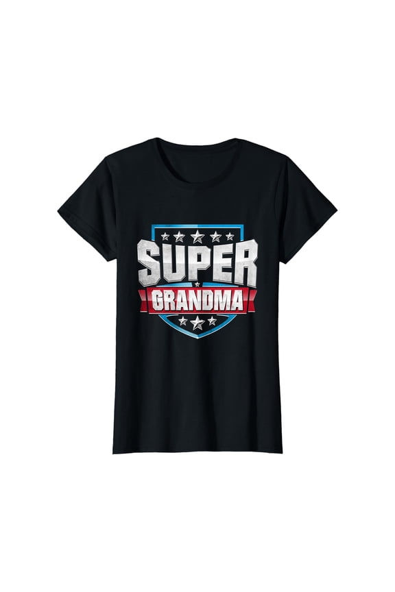 Womens SUPER GRANDMA T-Shirt Funny Superhero Grandma Tee Shirt, Unisex T-Shirt