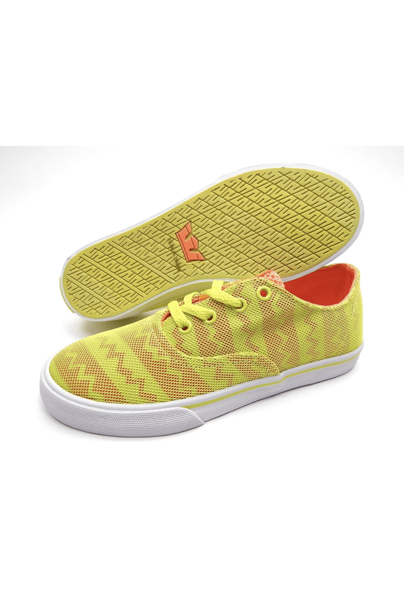 Womens SUPRA Wrap Yellow Orange Shoes Low Top Sneakers Easter Colors Size 5