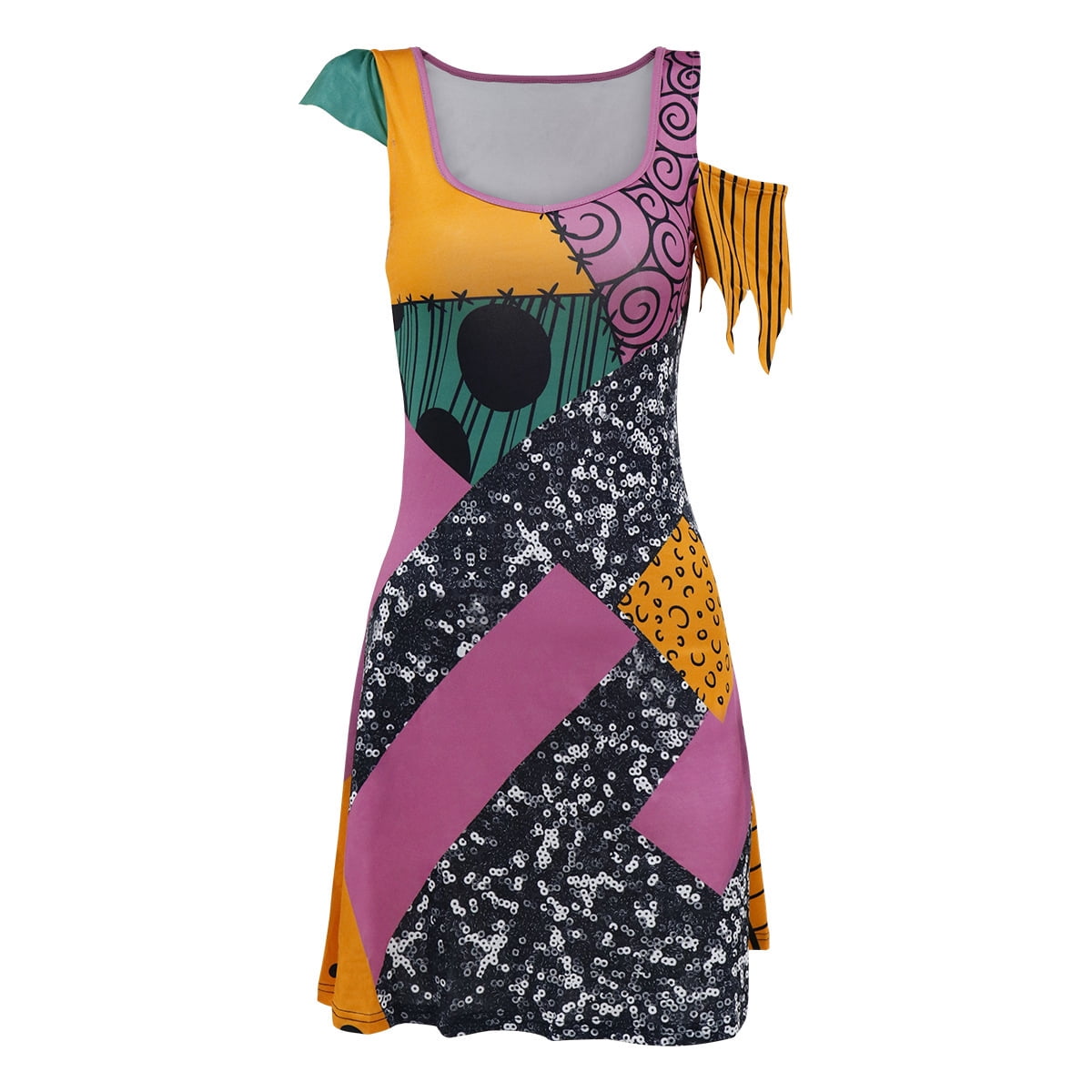 Womens Sally Costume Dress Halloween Nightmare Cosplay Dress Up, SIZE S-XL - Walmart.com Womens Sally Costume Dress Halloween Nightmare Cosplay Dress Up, SIZE S-XL - Walmart.com