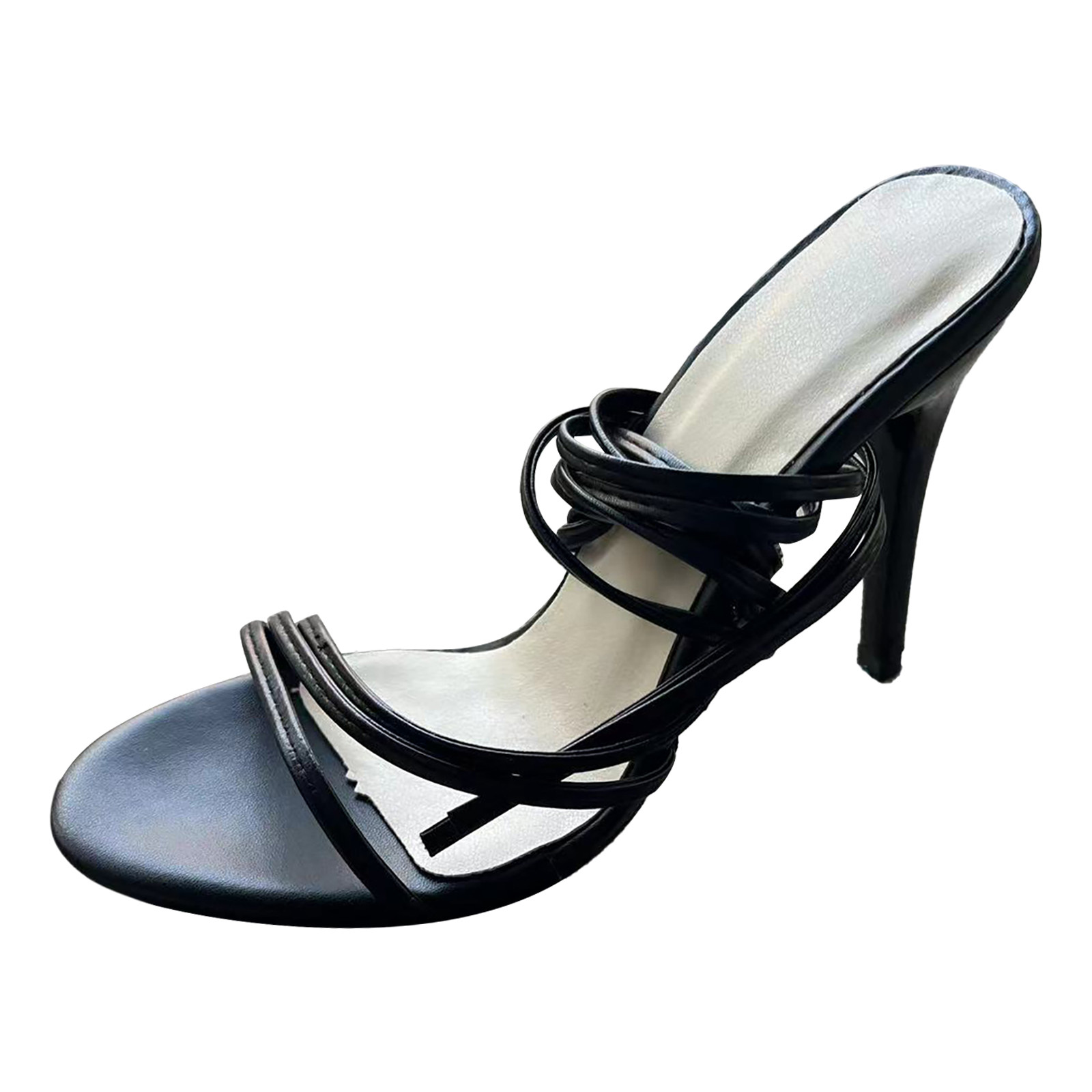 Womens Sandals 2024 High Heel Sandals 2024 Summer New Large Size Strap ...
