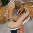 thumbnail image 1 of Womens Sandals Baeitkot Women's Fashion Casual Summer Style Solid Color Thick Bottom Wedge Shoes, 1 of 9