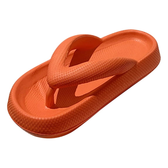 Womens Sandals Clearance, Flip-flops Summer Loose Thick Bottom EVA Elastic Rubber And Plastic Leisure Beach Flip-flops
