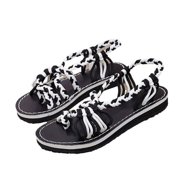 Womens Sandals Clearance, Summer Flip-Flops Flat Heel Bohemian Roman Sandals Casual Flip Flops Shoes