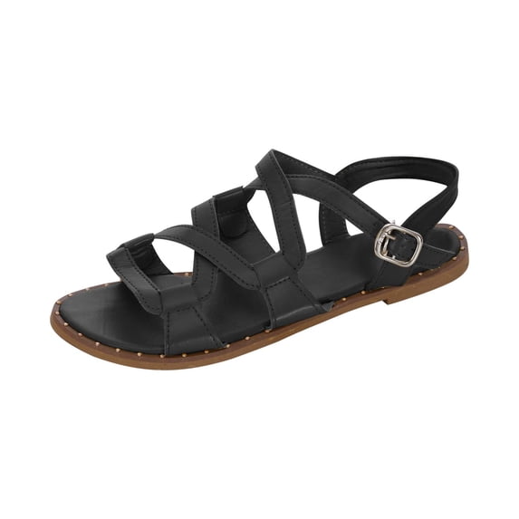 Womens Sandals Clearance, Summer Shoes Casual Women's Shoes Roman Flat Open Toe Sandals
