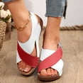 thumbnail image 1 of Womens Sandals Comfortable Casual Summer Style Wedge Heel Outdoor Wear Breathable Thick-Soled Sandals, 1 of 9