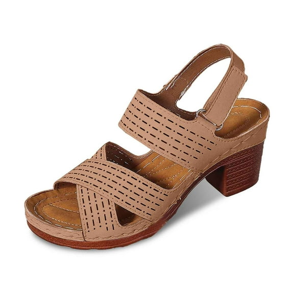 Womens Sandals Comfortable Womens Dress Sandals Size 11 Borne Colorful for Women Heels Rose for Women Flat Flat with Straps Beach Shoes Women's Slippers Seaside One Slipper Blue 7