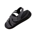 thumbnail image 1 of Womens Sandals Flat Heel Gladiator Breathable Open Toe Casual Versatile Solid Color Ankle Strap Women Footwear Women's Fashionable Casual Versatile Summer Fashion Beach Shoes Gray 8.5, 1 of 7