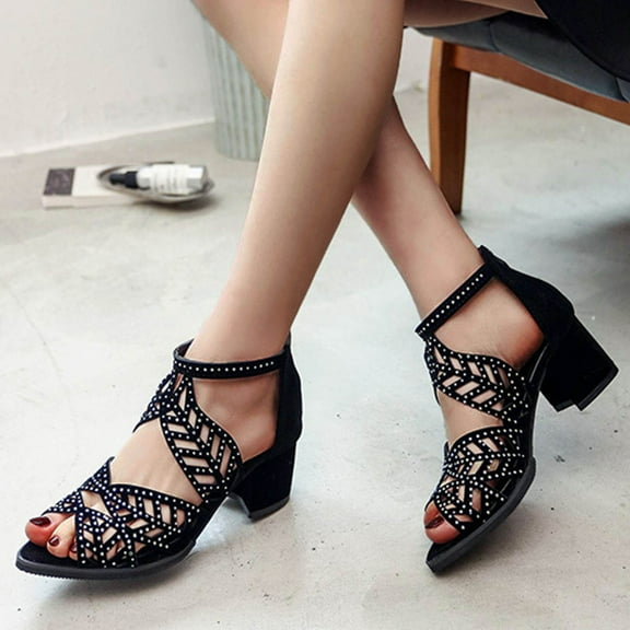 Womens Sandals In-Store,AXXD Women's Shoes Flip Flops Sandals With Comfortable Indoor And Outdoor Thong Sandals Flat Sports Slippers for Girls' Easter Outfits Black 4.5