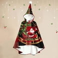 thumbnail image 1 of Womens Santa Claus Cape Hooded Christmas Poncho Cloak Holiday Party Christmas Gift Sherpa Lined Wrap Shawl Cozy Soft Capes Coat Funny Trendy Xmas Party Outfits, 1 of 3