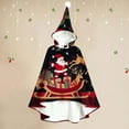 thumbnail image 1 of Womens Santa Claus Cape Hooded Christmas Poncho Cloak Holiday Party Christmas Gift Sherpa Lined Wrap Shawl Cozy Soft Capes Coat Funny Trendy Xmas Party Outfits, 1 of 3