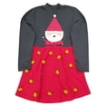 thumbnail image 1 of Womens Santa Gray Red Ugly Christmas Sweater Stretchy Cute Holiday Dress L, 1 of 1