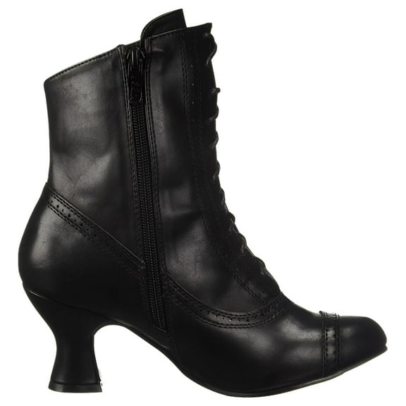 Womens Sarah Victorian Black 2.5" Heeled Booties size 10