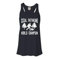 thumbnail image 1 of Womens Sasquatch Social Distancing World Champion Bigfoot Flowy Racerback Tank Top T-Shirt, 1 of 1