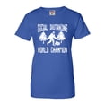thumbnail image 1 of Womens Sasquatch Social Distancing World Champion Bigfoot T-Shirt, 1 of 1