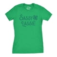 thumbnail image 1 of Womens Sassy Lassie T Shirt Funny Saint Patricks Day Cute Outfit St Patty Tee Womens Graphic Tees, 1 of 9