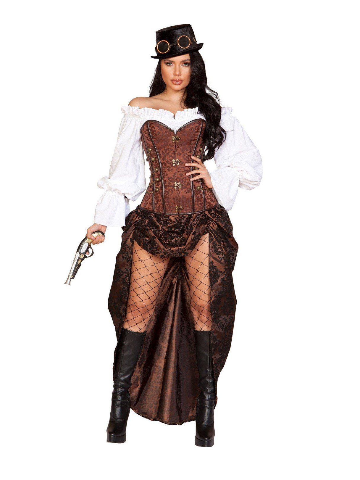 Steampunk woman cheap costume