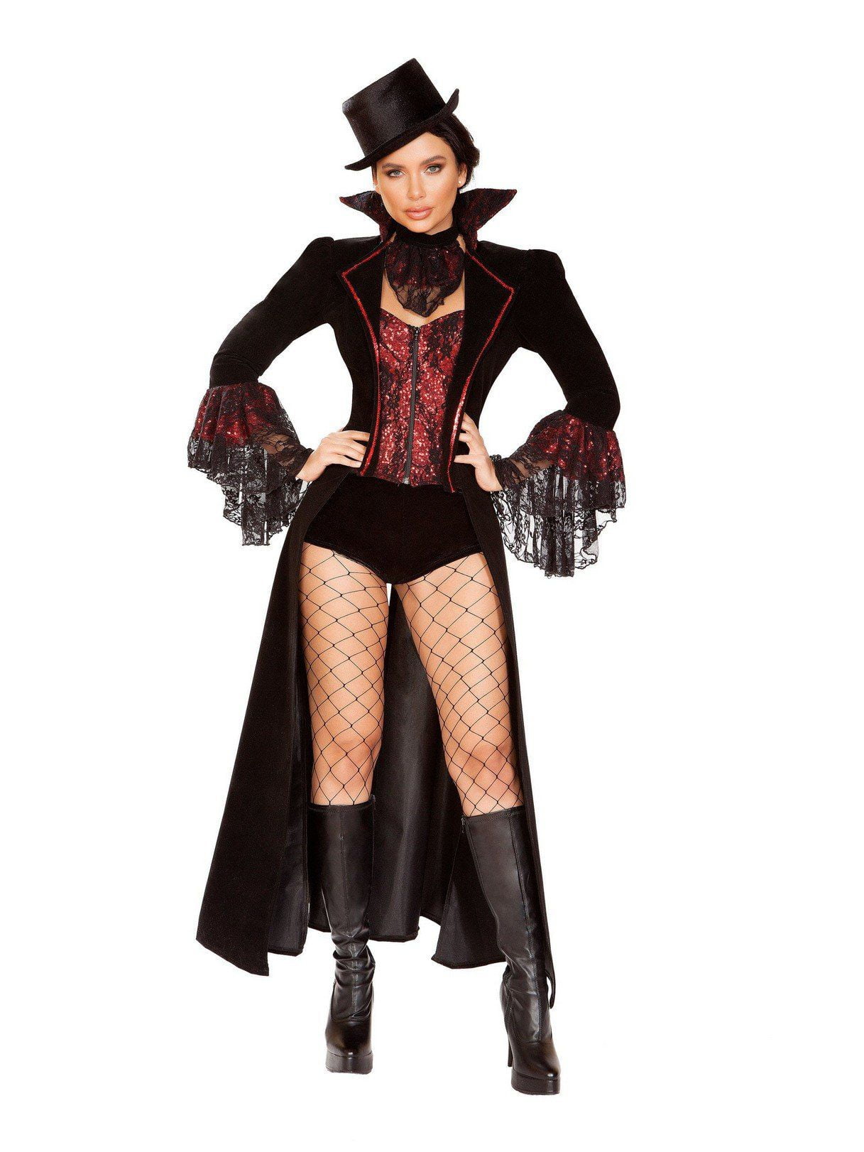 Roma Beauty Vampire Vinyl Bodysuit Adult Women Costume Halloween 5073