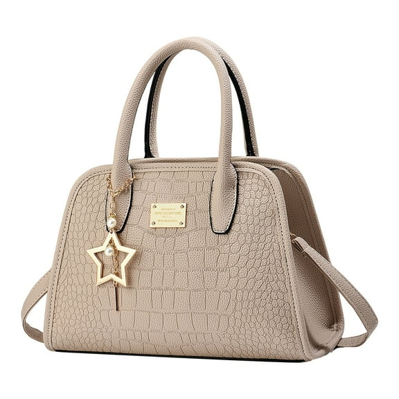 Womens Satchel Purse Small Stars Leather Crossbody Shoulder Handbags Top Handle Work Tote Bags for Ladies