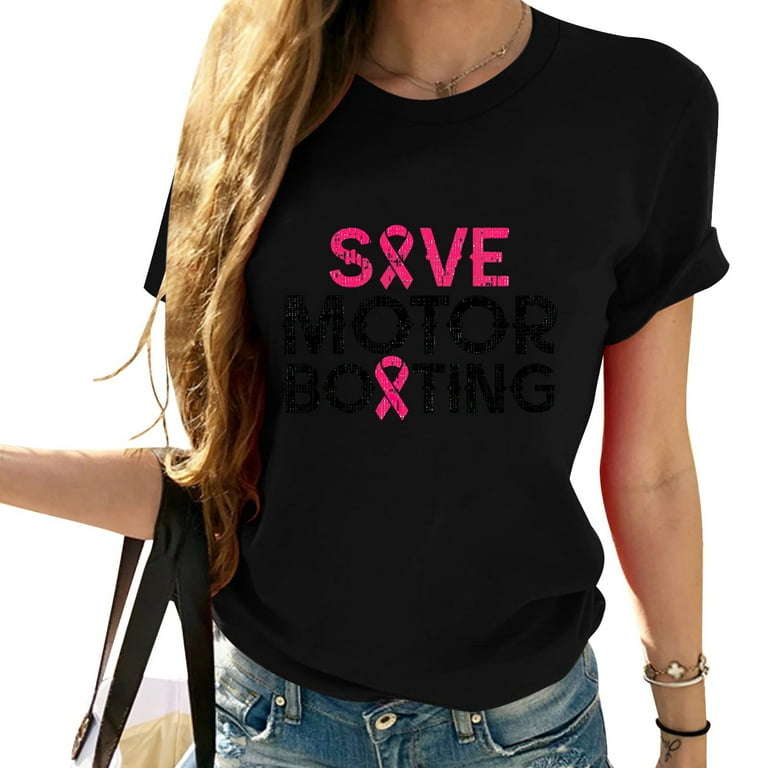Save Motor Boating Funny Breast Cancer Awareness Tshirt Save Motor Boating Funny Breast Cancer Awareness Tshirt