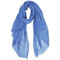 thumbnail image 1 of Womens Scarf Fashion Accessories Women Solid Crinkle Vintage Soft Scarf With Fringed Long Edges Scarves, 1 of 4