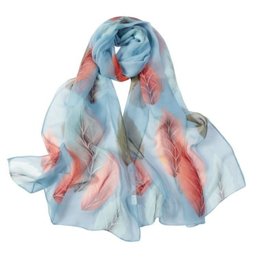 Fimkaul Womens Scarf For Lightweight Print Floral Pattern Fashion Scarves For Spring Summer Winter Fall Shawl Wraps Scarfs