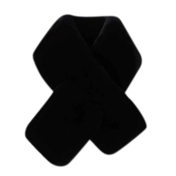 Womens Scarf Fuzzy Scarves Cold Weather Large Scarves Thick Warm Fluffy Scarves Soft Womens Scarves Black One Size