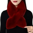 thumbnail image 1 of Womens Scarf Fuzzy Scarves Fleece Lined Large Scarves Thick Warm Cold Weather Scarves Womens Scarves RD1 One Size, 1 of 4