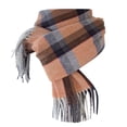 thumbnail image 1 of Plaid Scarf for Women Thick Warm Long Shawl Long Scarves Knit Wraps Cold Weather Winter, 1 of 5