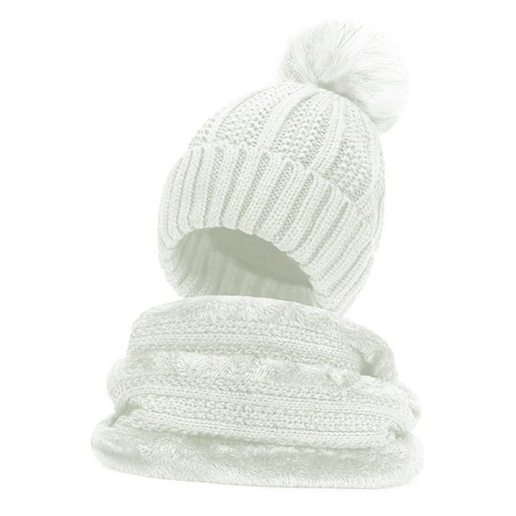 Womens Scarf and Beanie Set Winter Warm Knitted Hat and Infinity Scarf for Women Cold Weather Soft Touch