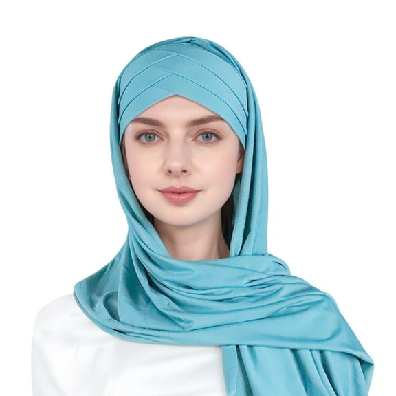 Womens Scarves Scarves for Women Lightweight Women Hat Ruffle Cancer Chemo Turban Wrap Cap Scarf Shawl