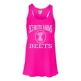 thumbnail image 1 of Womens Schrute Farms Beets Flowy Racerback Tank Top T-Shirt, 1 of 1