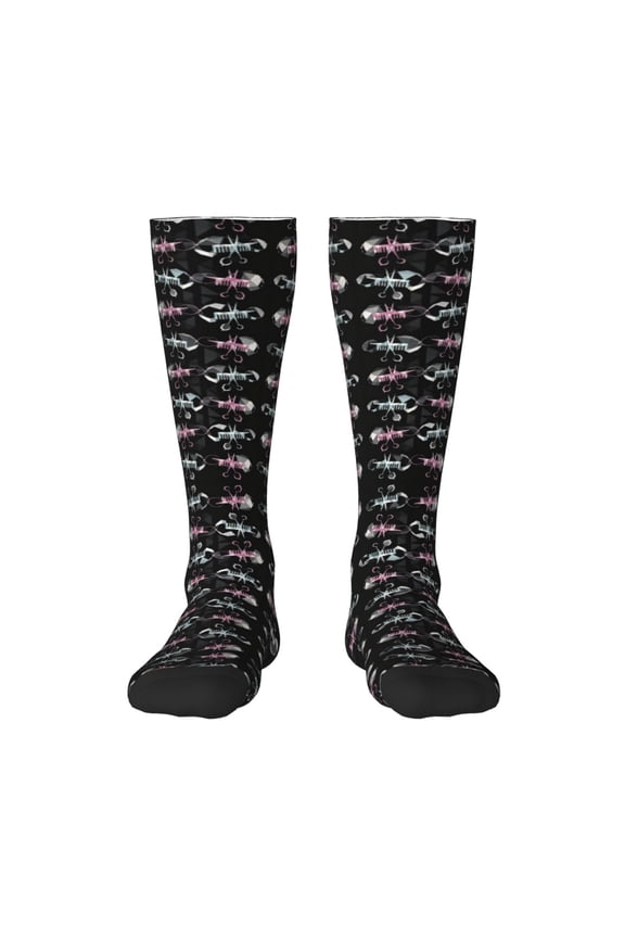 Womens Scissors And Comb Hair Stylist Salon Knee High Socks Comfy Thermal Boot Long Socks
