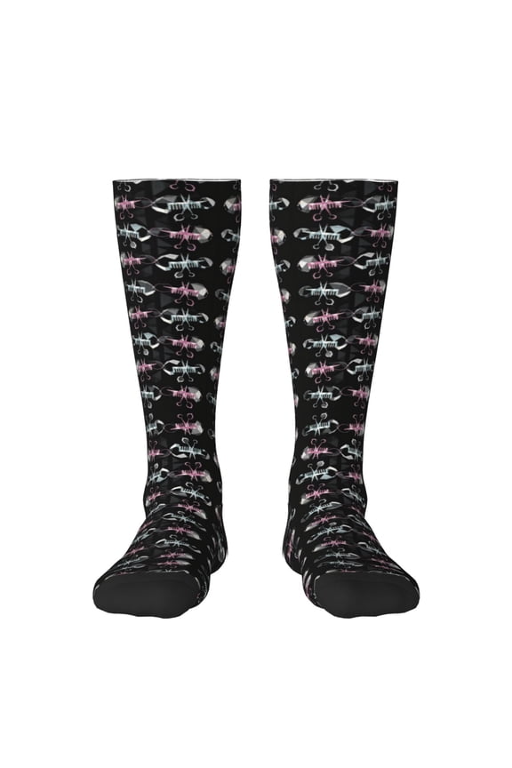 Womens Scissors And Comb Hair Stylist Salon Knee High Socks Comfy Thermal Boot Long Socks