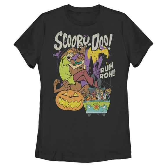 Womens Scooby Doo Ruh Roh Halloween Night T Shirt