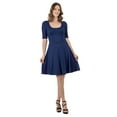 thumbnail image 1 of Womens Scoop Neck Knee Length A-Line Dress, 1 of 10
