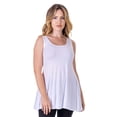 thumbnail image 1 of Womens Scoop Neck Flared Tank Top, 1 of 10