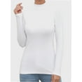 thumbnail image 1 of Womens Scoop Neck Long Sleeve Slim Fit Basic T Shirt, 1 of 6