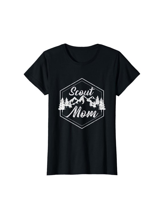 Womens Scout Mom T-Shirt - Proud Mother Scouting Shirt Gift