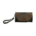 thumbnail image 1 of Womens Scroll Overlay Clutch - Tan, 1 of 1