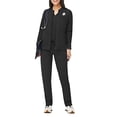 thumbnail image 1 of Womens Scrub Sets Stretch 2 Piece Uniforms Suit Nursing Fitted V Neck Top with Jogger Style Pants Black S, 1 of 4