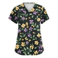 thumbnail image 1 of Womens Scrubs Clothing, Breathable Nursing Tops with Pockets Lightweight Summer Nurse Shirts 2025 Quick Dry Healthcare Work Blouses Moisture Wicking Medical Uniforms V-Neck Green Xxl, 1 of 4