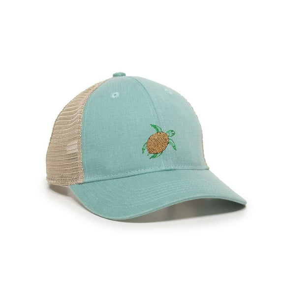 Womens Sea Turtle Ponytail Mesh Back Cap