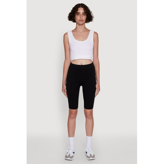 Womens Seamless 9 Inch Biker Shorts