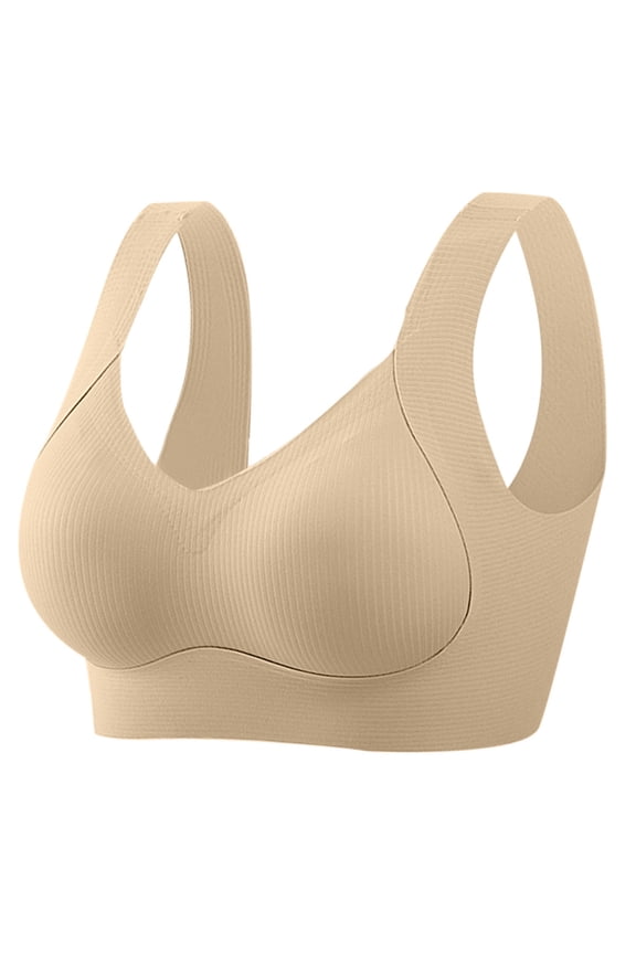 Womens Seamless Bra New Women Fashion Sports Bra Underwear Bra Everyday Underwear Style B-24 Khaki