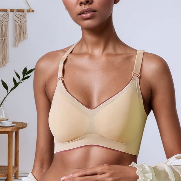 Womens Seamless Bra No Underwire Comfort Push Up Bras Buttery Soft Wireless Bralette Full Coverage Sport Everyday Bra