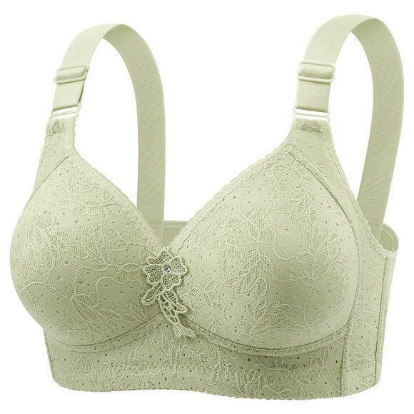 Womens Seamless Bra No Underwire Push Up V Neck Sports Stretch Comfort Strap Every Day Bras