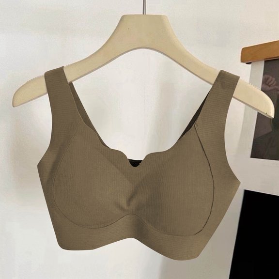 Womens Seamless Bras Wireless Push Up Bralettes for Women Padded Pullover Comfortable Running Sport Bra