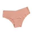 thumbnail image 1 of VONCOS Womens Seamless Cotton Panties - No Show & No VPL Cheeky Underwear, Breathable Everyday Comfort, Pink,Size M, 1 of 5